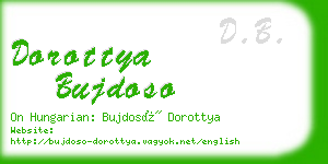 dorottya bujdoso business card